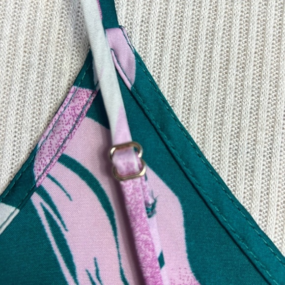 Stars Above Slinky Silky Mini Slip Dress Nightgown Women’s Size SMALL Floral - Picture 12 of 12